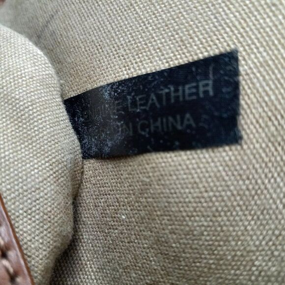 Margot Leather Tassel and Chain Strap Bag Cottagecore Granny Chic Grandmacore - Picture 8 of 9